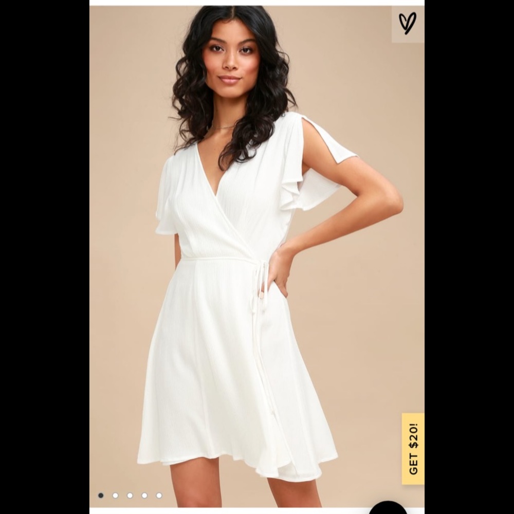 Lulus Harbor Point Wrap Dress